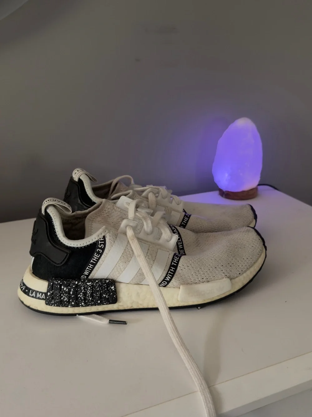 Kids White & Black Athletic Sneakers - Brand: